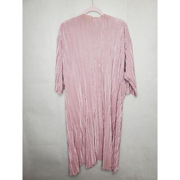 Lularoe Shirley Micropleated Duster Blush Pink Cardigan Barbiecore Coquette - Picture 7 of 7